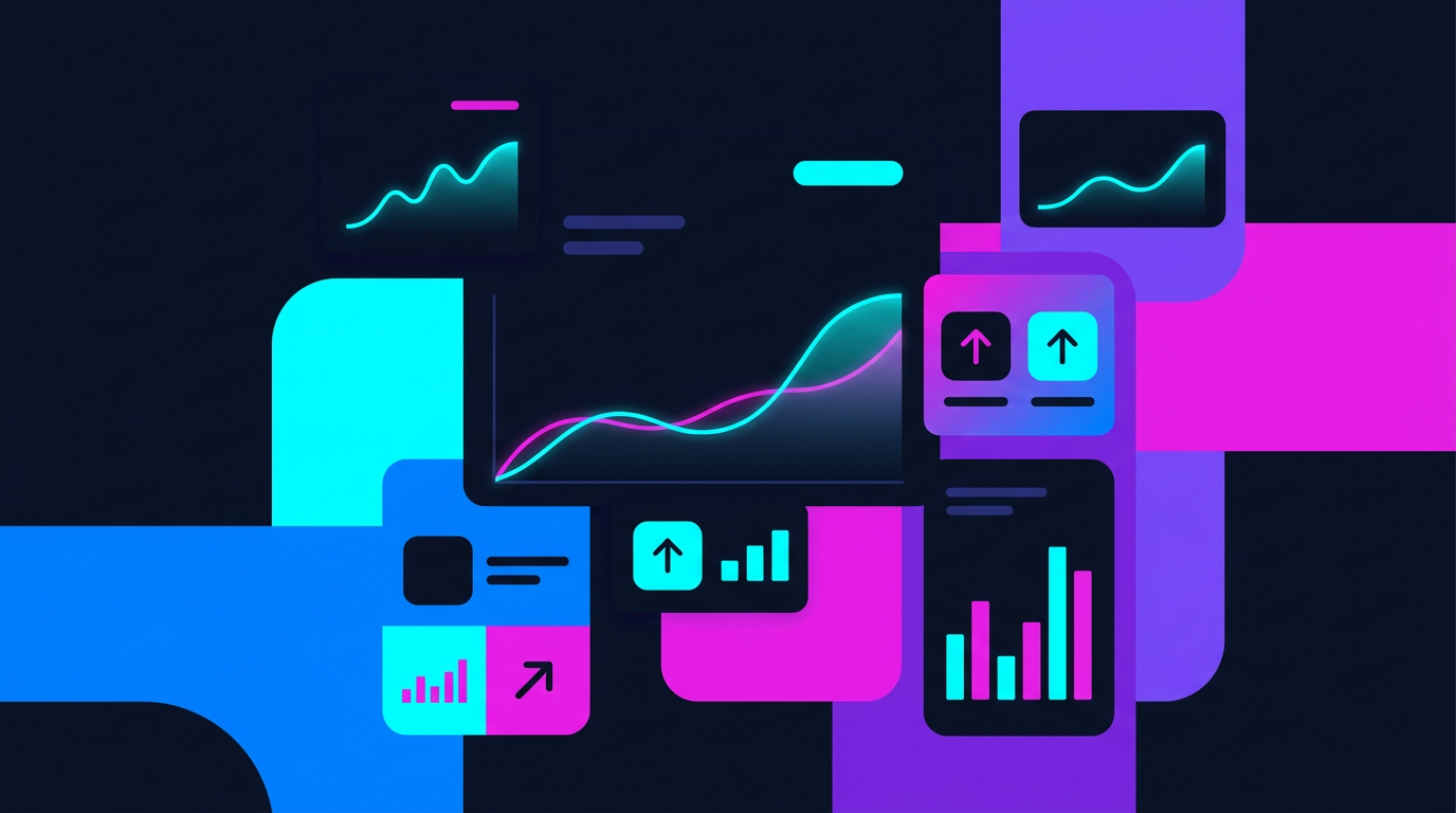Graphiques illustrant l’accélération de comptes TikTok émergents