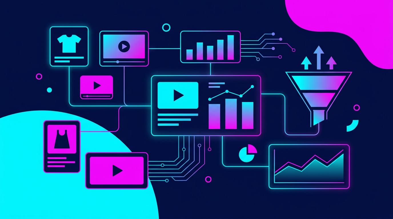 Sélection de produits reliée à un tableau de revenus TikTok