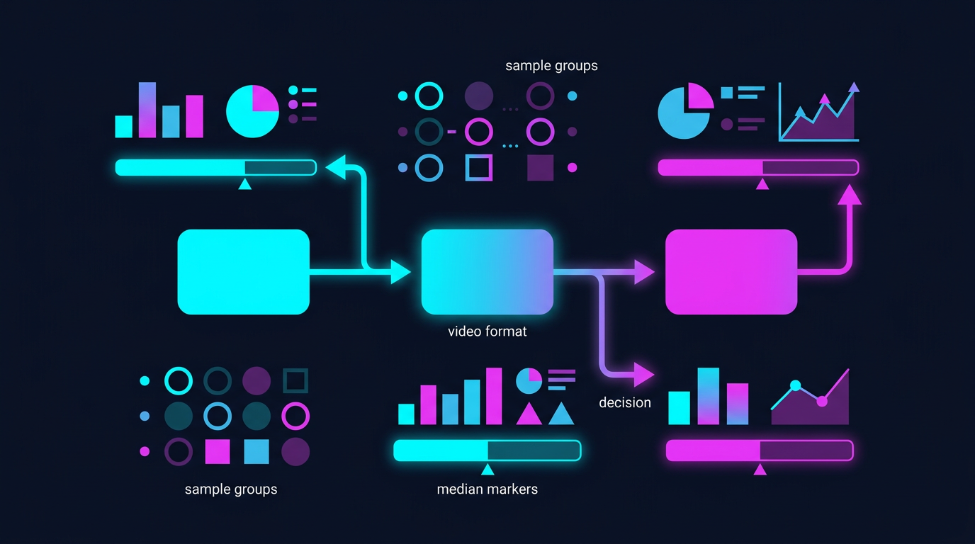 Comparaison scientifique de plusieurs formats TikTok à partir de groupes de vidéos et de graphiques